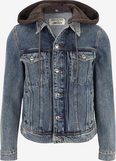 Zadig & Voltaire Übergangsjacke in blue denim / braun, Produktansicht