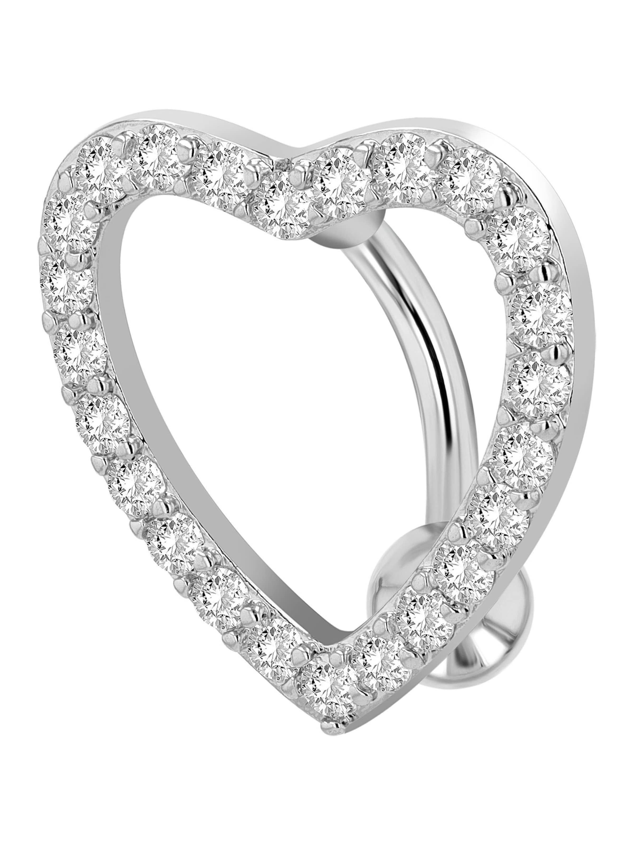 Akzent Piercings 'Elvi, hautverträglich' in Silver