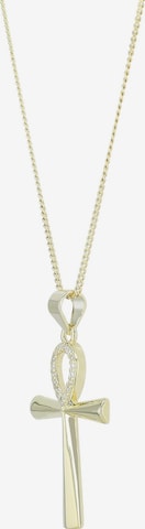 Akzent Pendant '"Ankh" aus 925 Sterlingsilber, rhodiniert, langlebig' in Gold: front