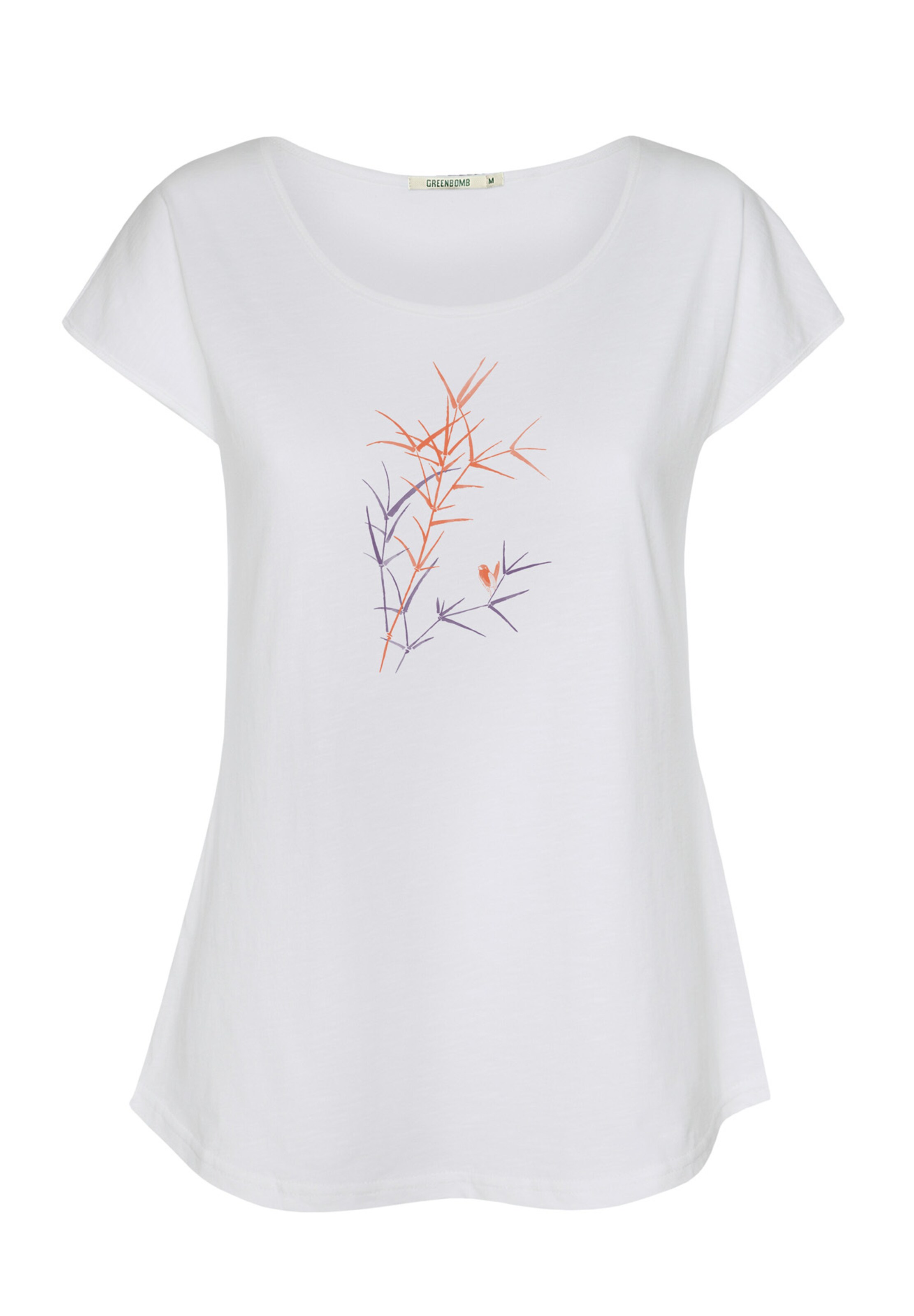 GREENBOMB Shirt in Wit: voorkant