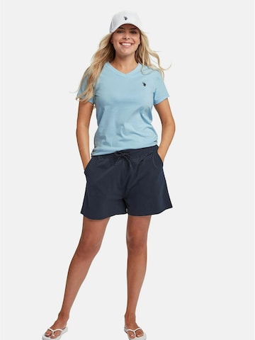 U.S. POLO ASSN. Shirt in Blauw: voorkant