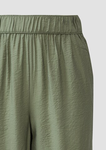 s.Oliver Wide Leg Hose in Grün