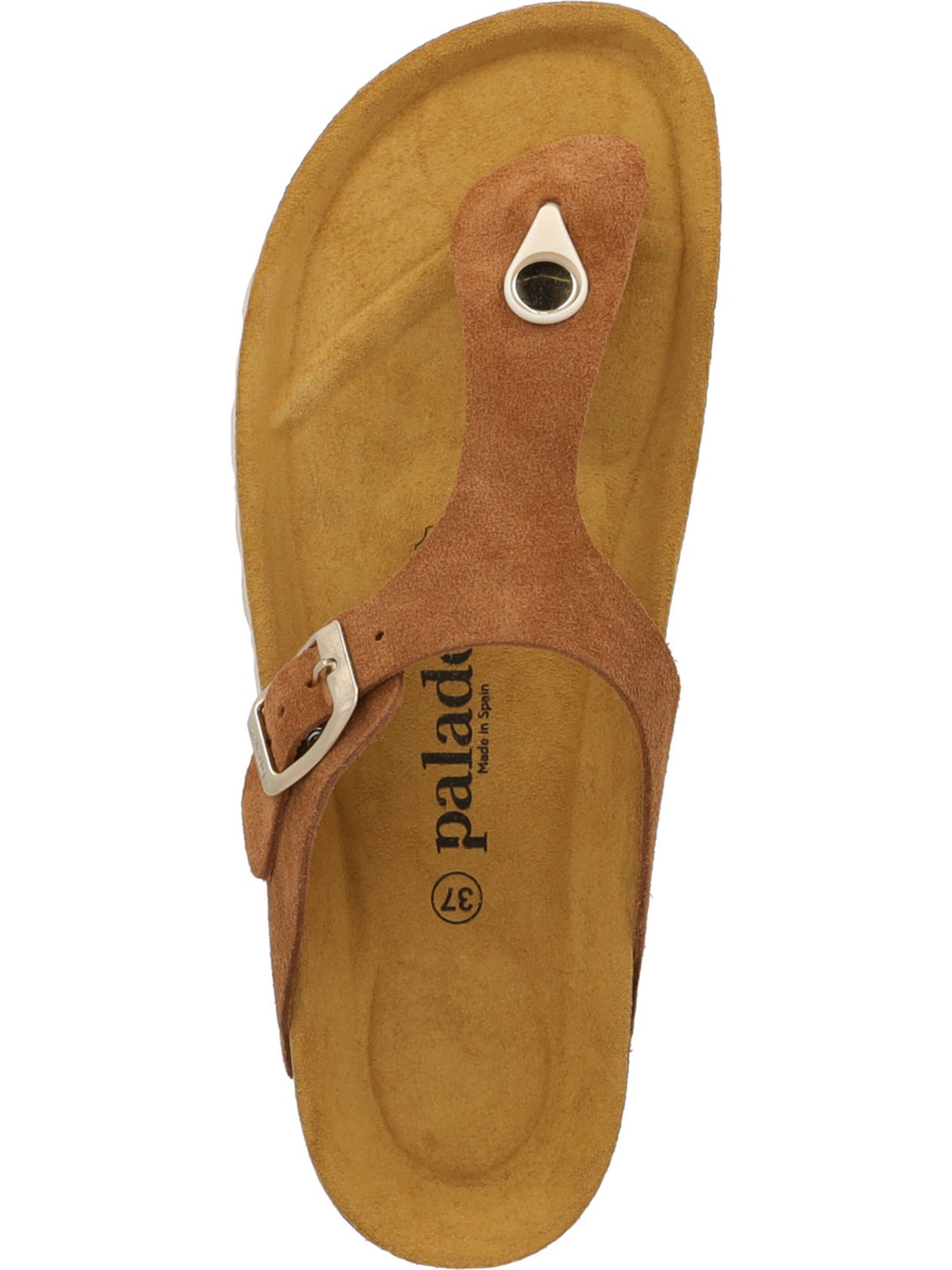 Palado T-bar sandals 'Palado Kos Suede Premium Leather' in Brown