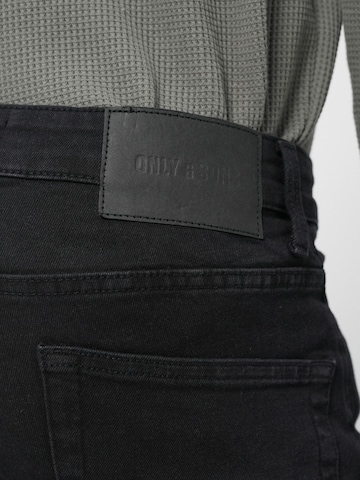 Only & Sons Slimfit Τζιν 'ONSLOOM' σε μαύρο