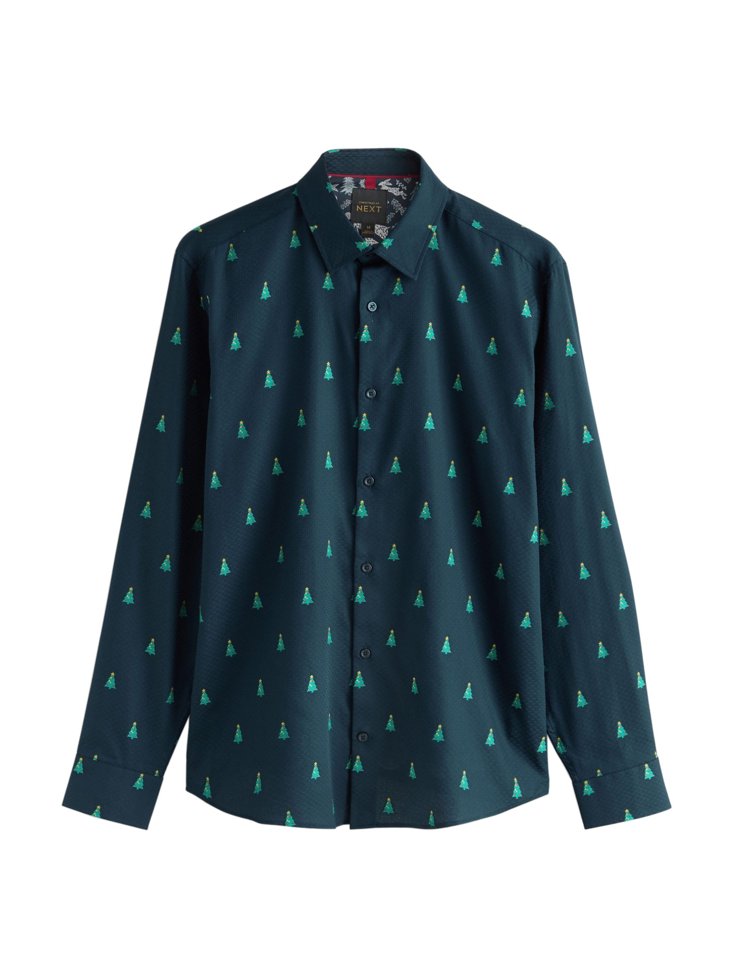 Next Средняя посадка Рубашка в Зеленый: спереди