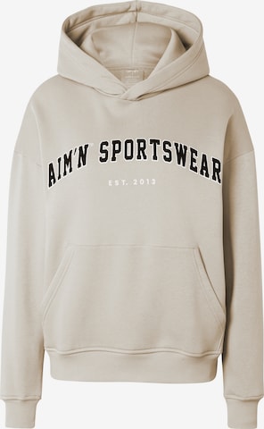 Sweat de sport Aim'n en beige : devant