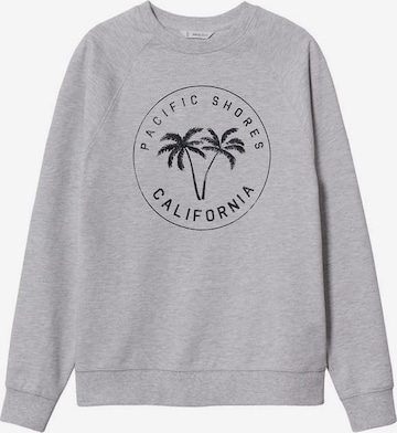 MANGO TEEN Sweatshirt 'Cali' in Grey: front