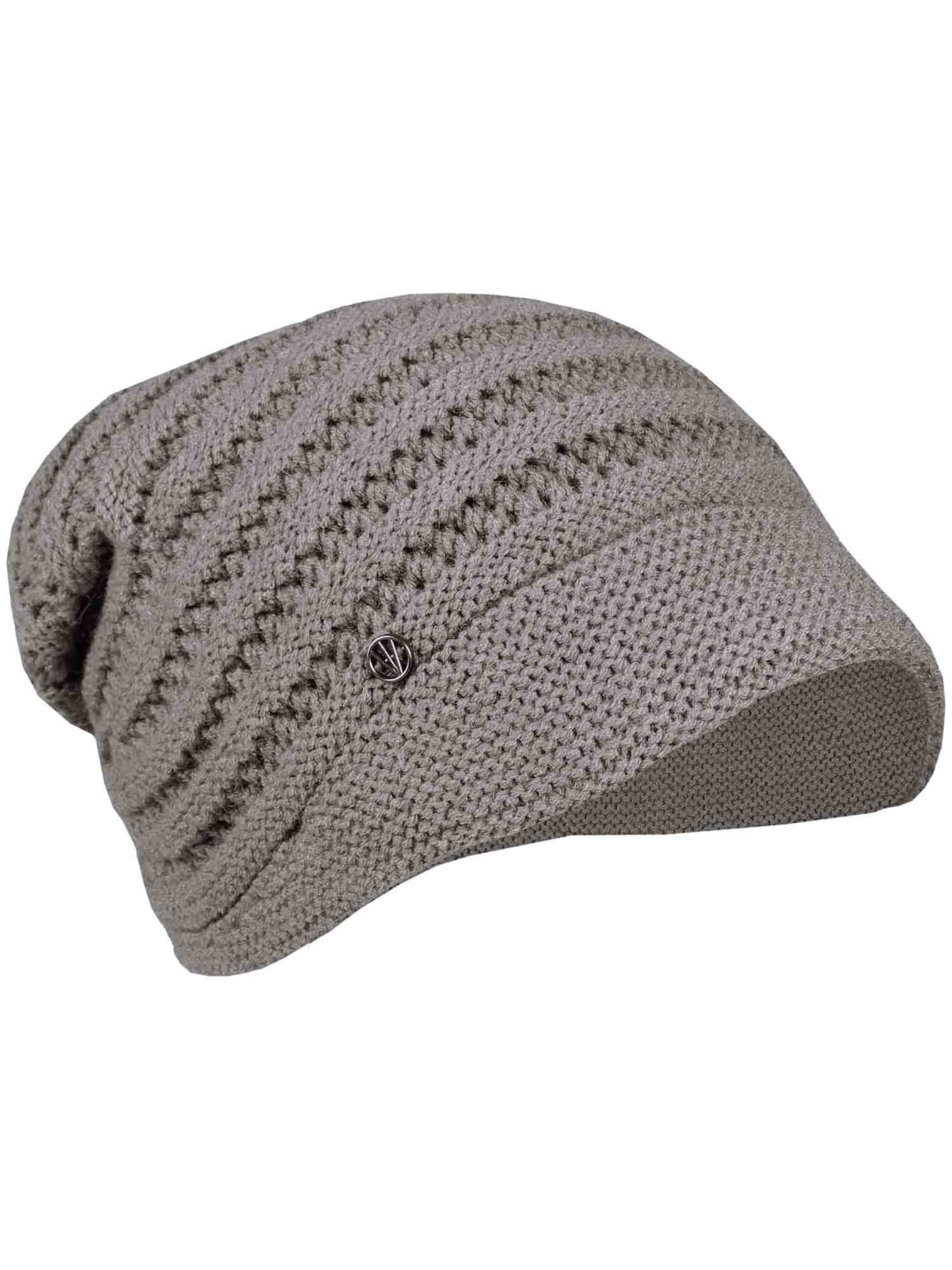 LOEVENICH Mütze in Grau: Vorderseite