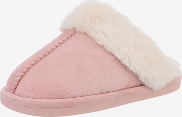 Ital-Design Slippers in Pink: front