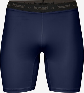 Hummel Skinny Sportbroek in Blauw: voorkant