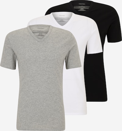 Apatiniai marškinėliai iš Calvin Klein Underwear, spalva – margai pilka / juoda / balta, Prekių apžvalga