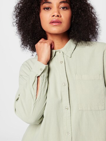 KAFFE CURVE Blouse 'Nana' in Green