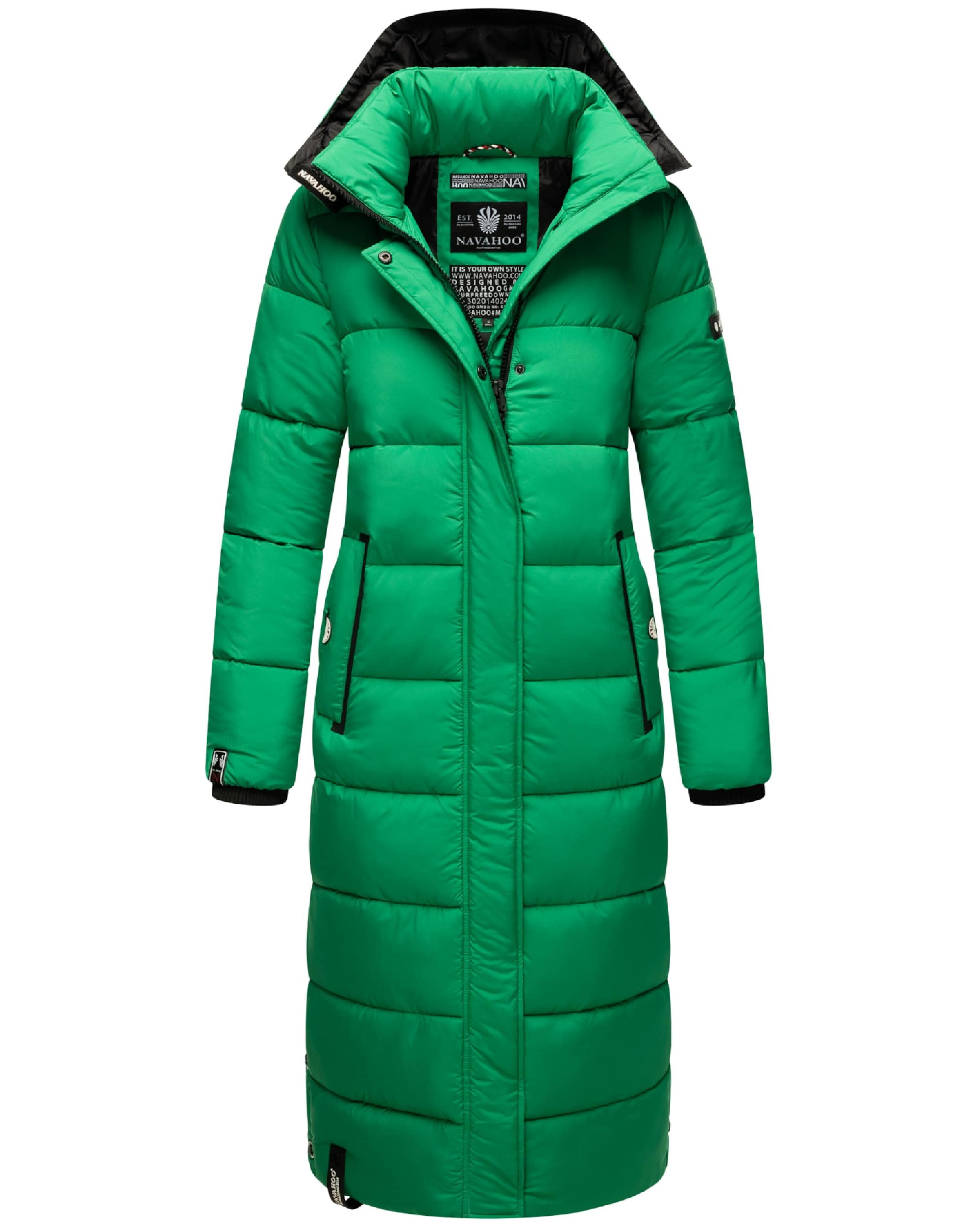 NAVAHOO Mantel 'Isalie' in Grün: Vorderseite