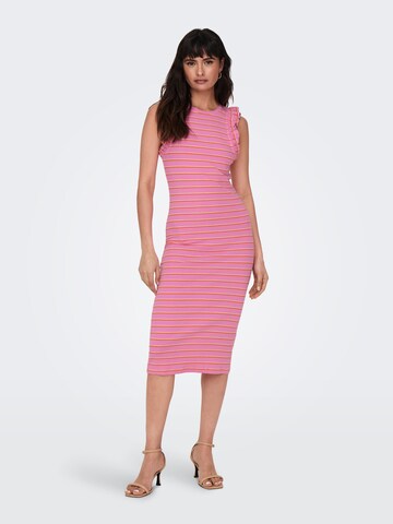 Robe 'RANJA' ONLY en rose : devant