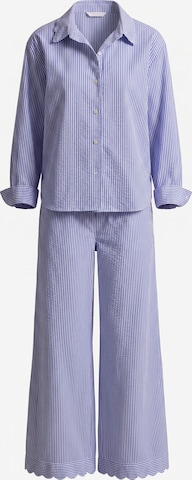 Polo Ralph Lauren Pajama ' Scallop Seersucker ' in Blue: front