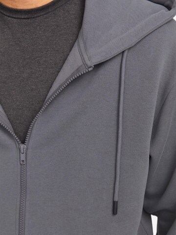 JACK & JONES Sweat jacket 'Bradley' in Grey