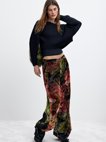 Desigual Wide leg Byxa 'M. C. Lacroix' i röd