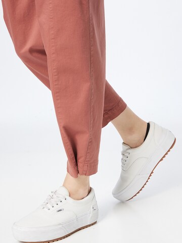 BRAX Tapered Pleat-Front Pants 'MELO' in Brown