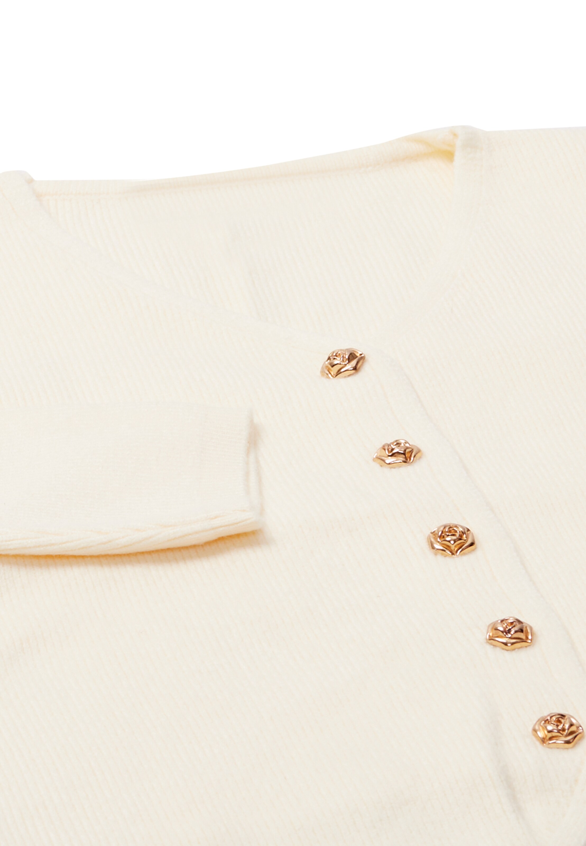 NAEMI - Casaco de malha em branco