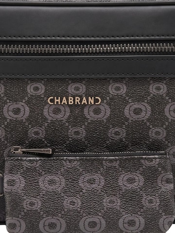 Chabrand Kabelka 'Mini sacoche Chabrand noir en toile enduite siglée garnie cuir' - Čierna