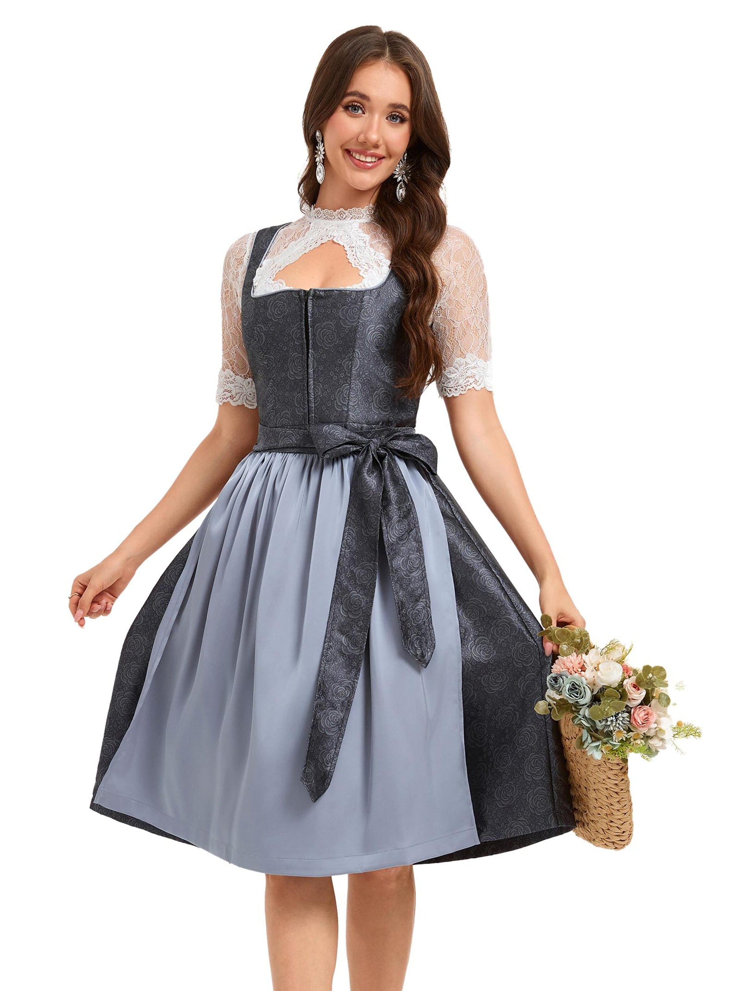 Yesfashion Dirndl‌‌ in Grau