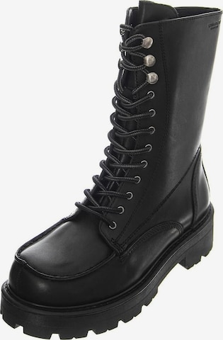 Stivale stringato 'Womens Cosmo 2.0 Cow Leather Black Boots Low Heel Chunky' di Vagabond in nero: frontale