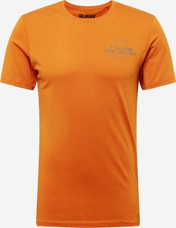 G-Star RAW Shirt in Oranje: voorkant