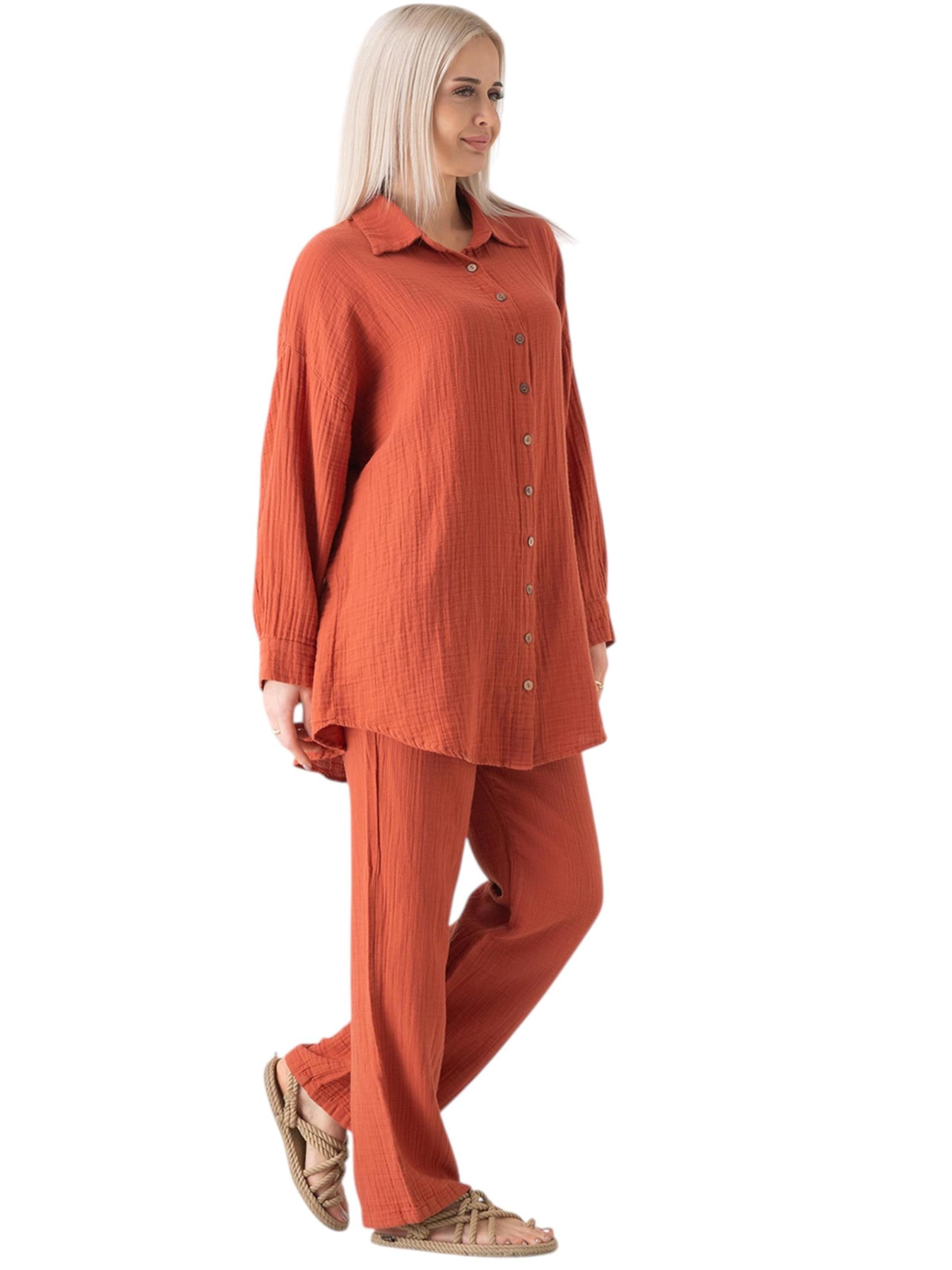 WENOR Oversized bluse 'LAYNA' i rød