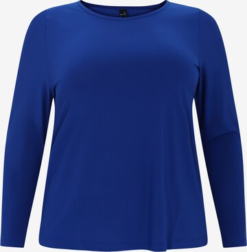 Yoek Shirt in Blauw: voorkant