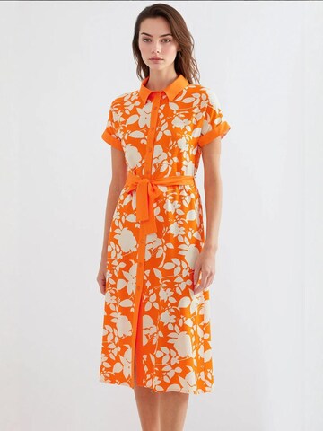 Bigdart Shirt Dress in Orange: front