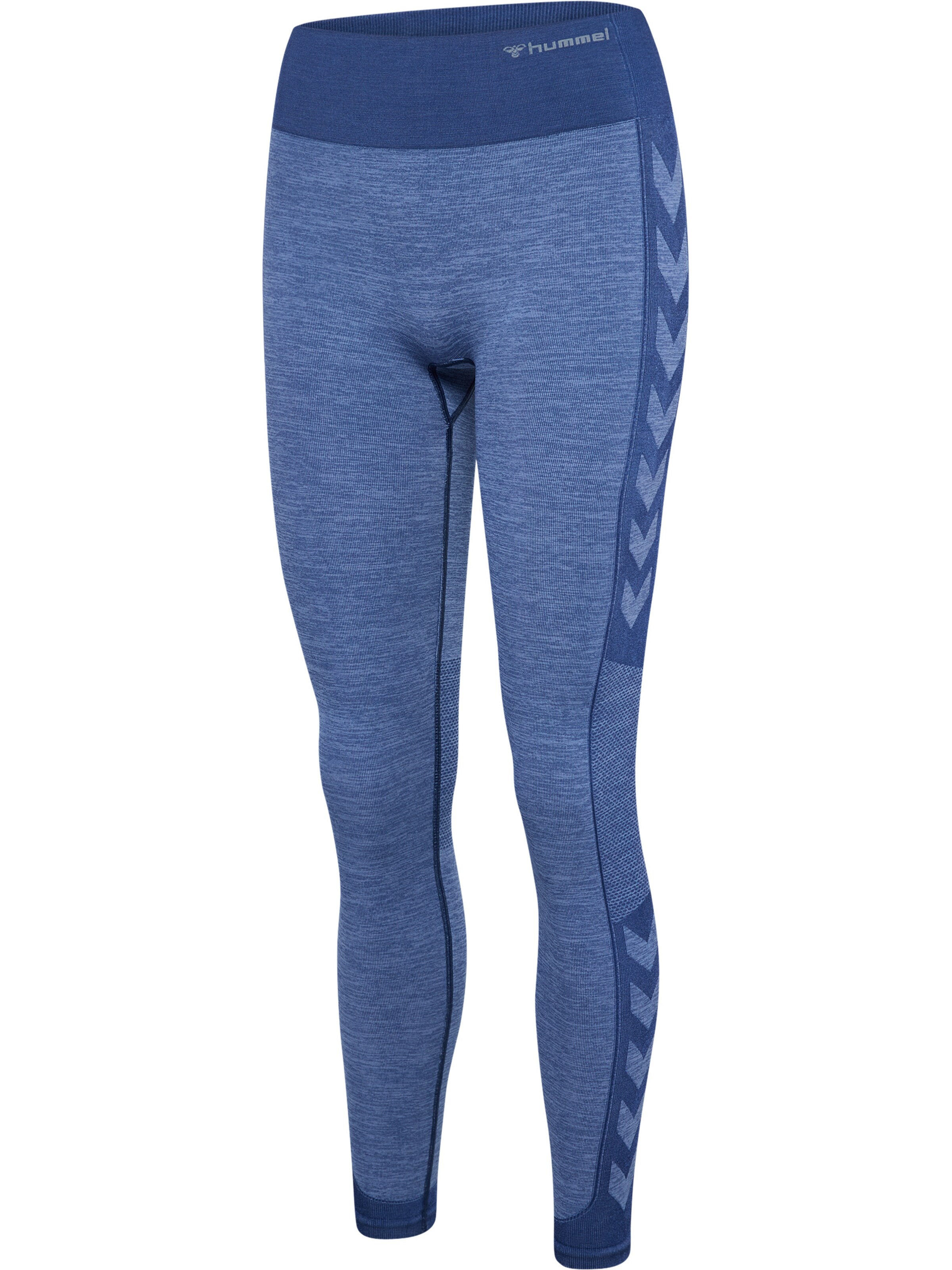 Hummel Skinny Workout Pants 'Shine' in Blue