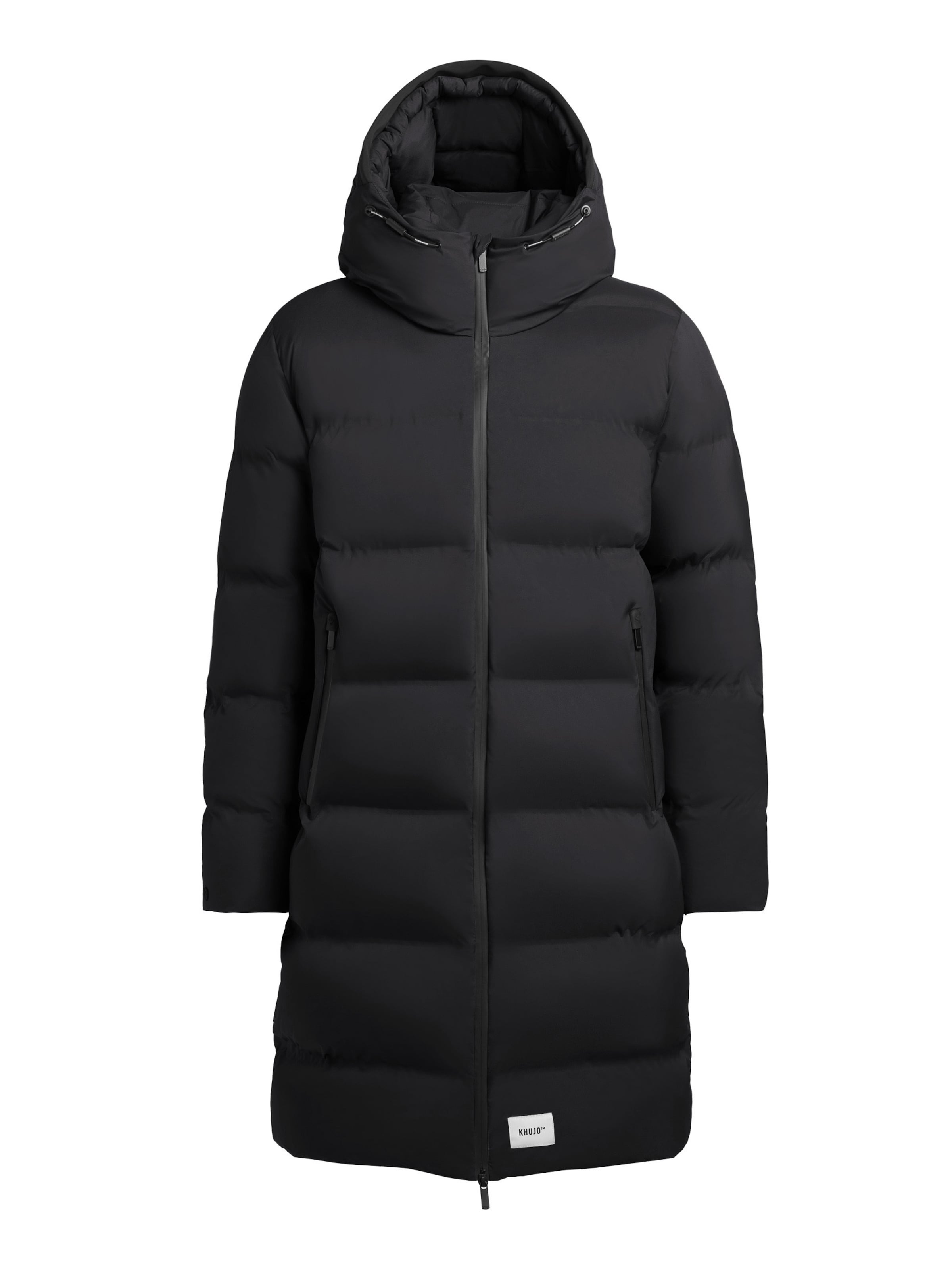 khujo Zimný kabát 'Caius 2' - Čierna: predná strana