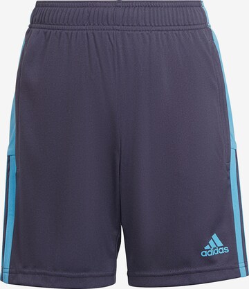 ADIDAS PERFORMANCE Regular Sportbroek 'Tiro' in Blauw: voorkant