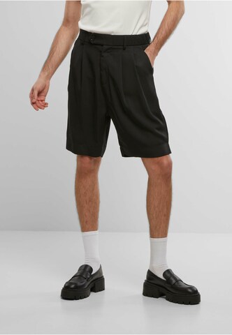 Another Cotton Lab Regular Chino Pants in Black: front