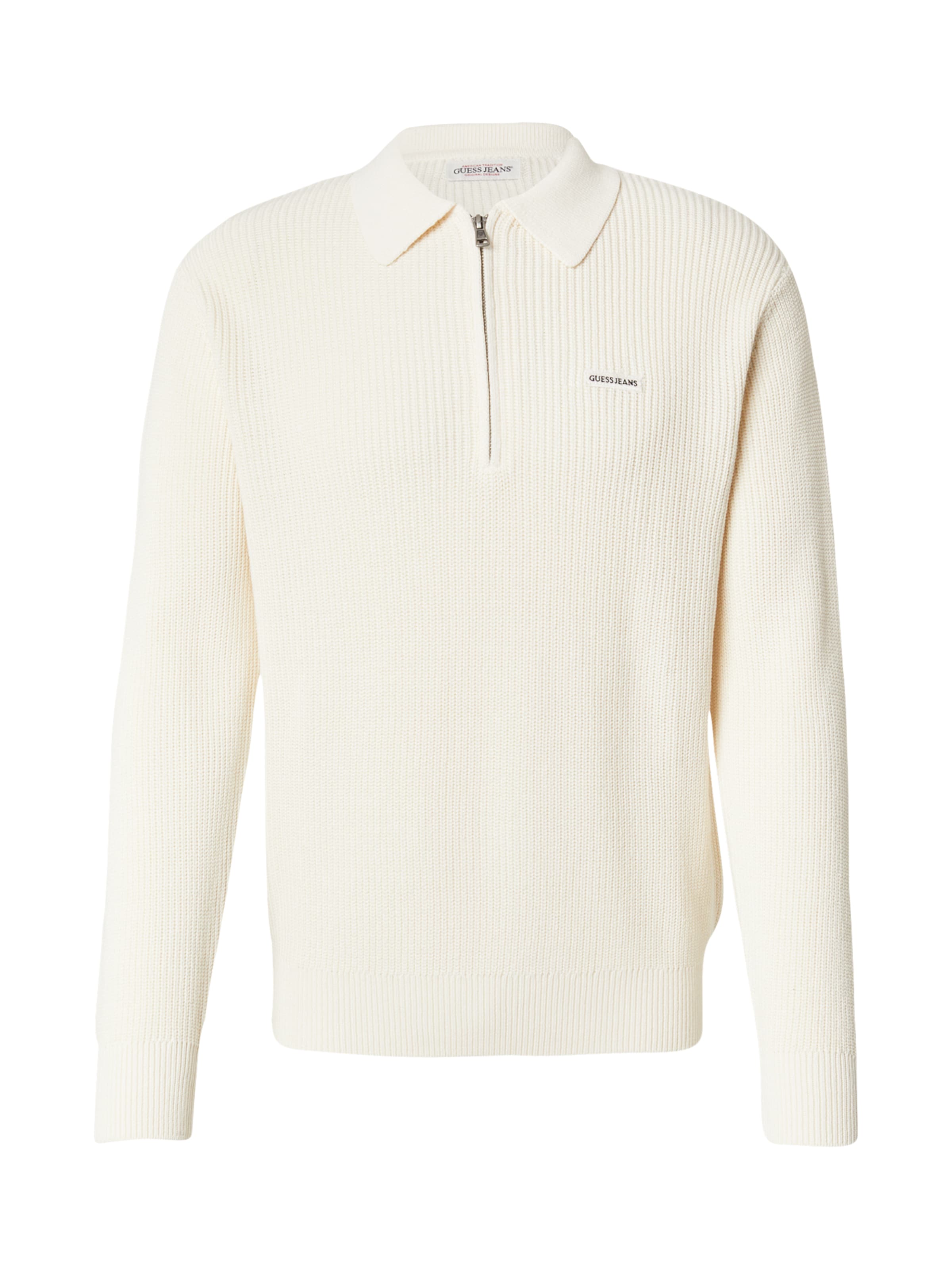 GUESS JEANS Πουλόβερ σε λευκό: μπροστά
