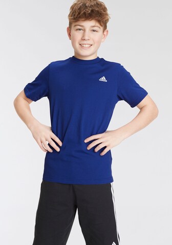ADIDAS SPORTSWEAR Funkcionalna majica 'Essentials Small Logo ' | modra barva: sprednja stran