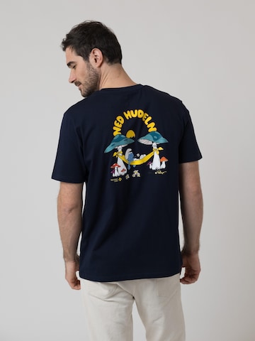 Bavarian Caps Shirt 'Schlümpfe: Ned Hudeln' in Blue
