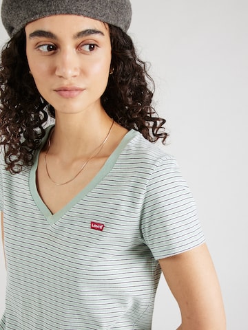 LEVI'S ® T-Shirt 'Perfect Vneck' in Grün