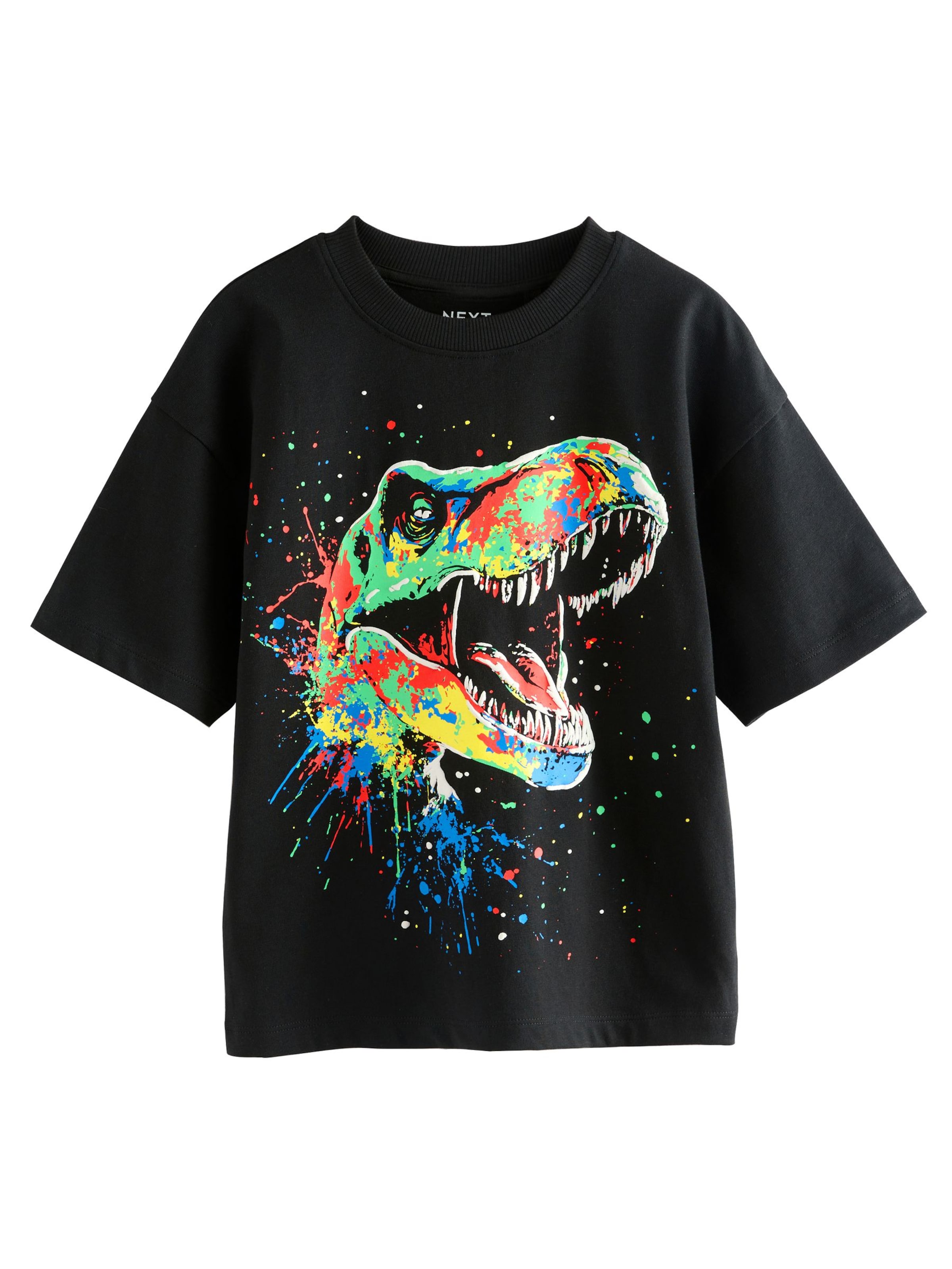 Tricou de la Next pe negru: față