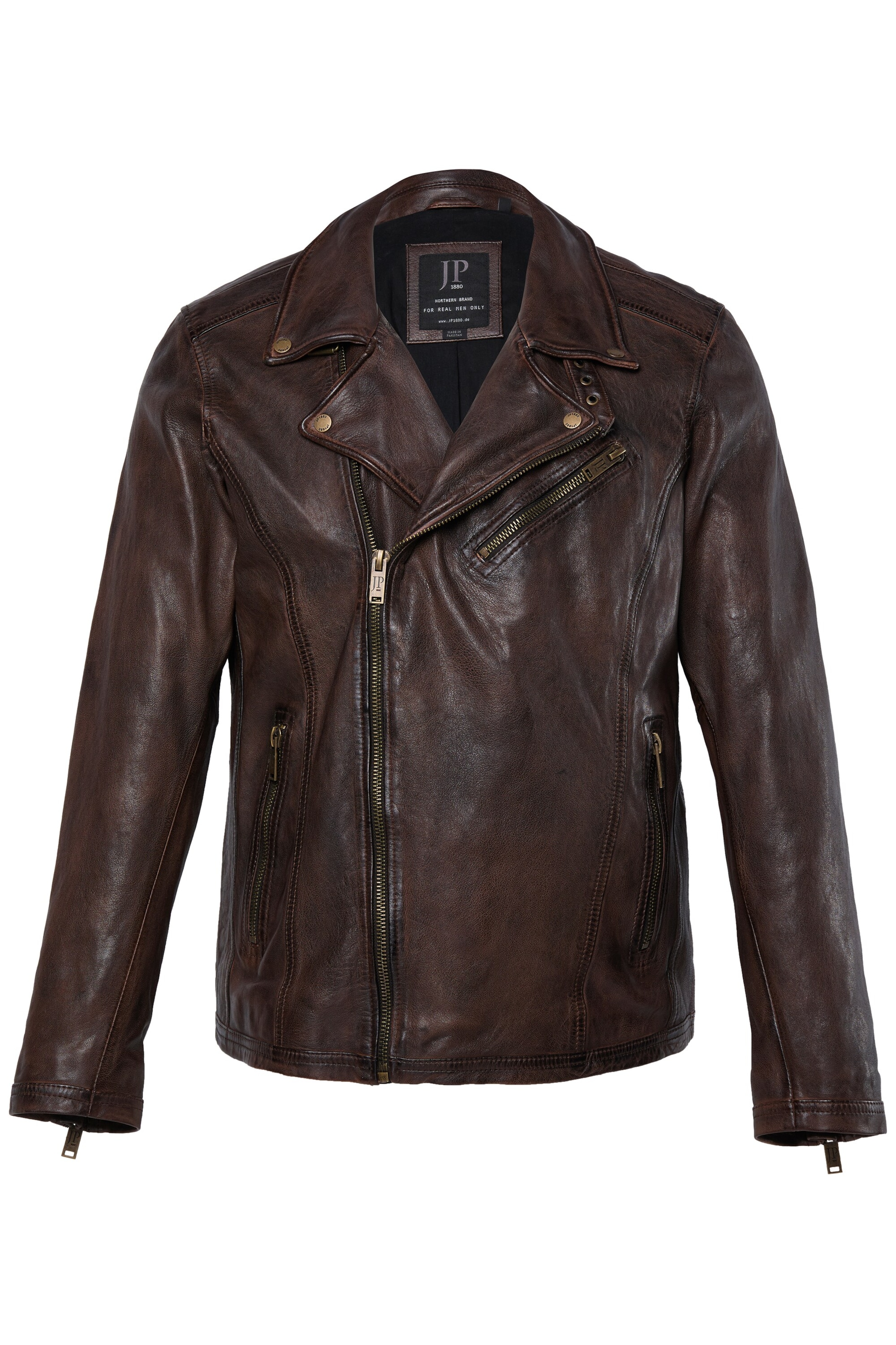 JP1880 Between-season jacket in Brown: front
