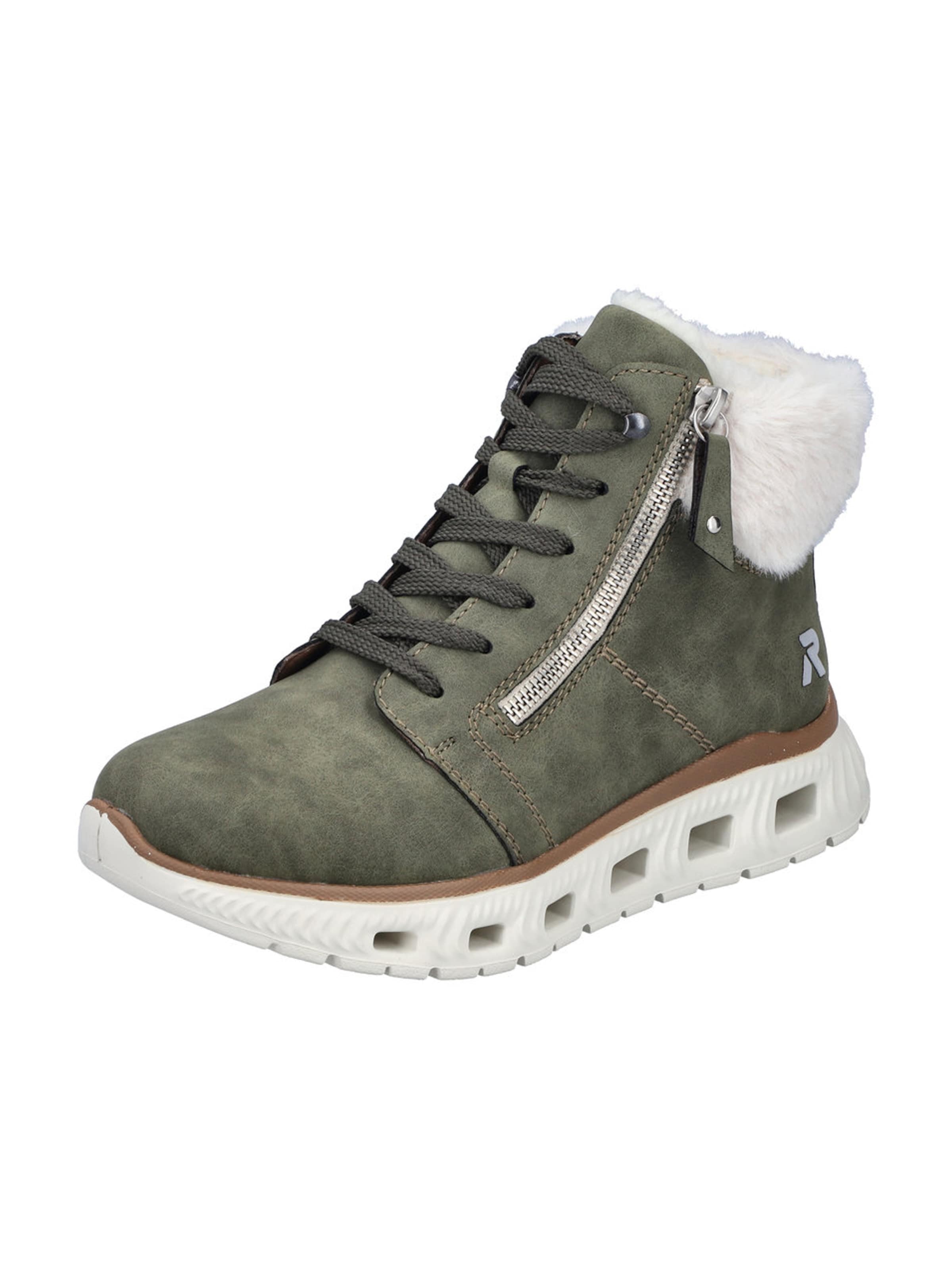 Rieker Sport Ботинки на шнуровке в Зеленый: спереди