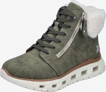 Rieker SportGležnjače na vezanje - zelena boja: prednji dio