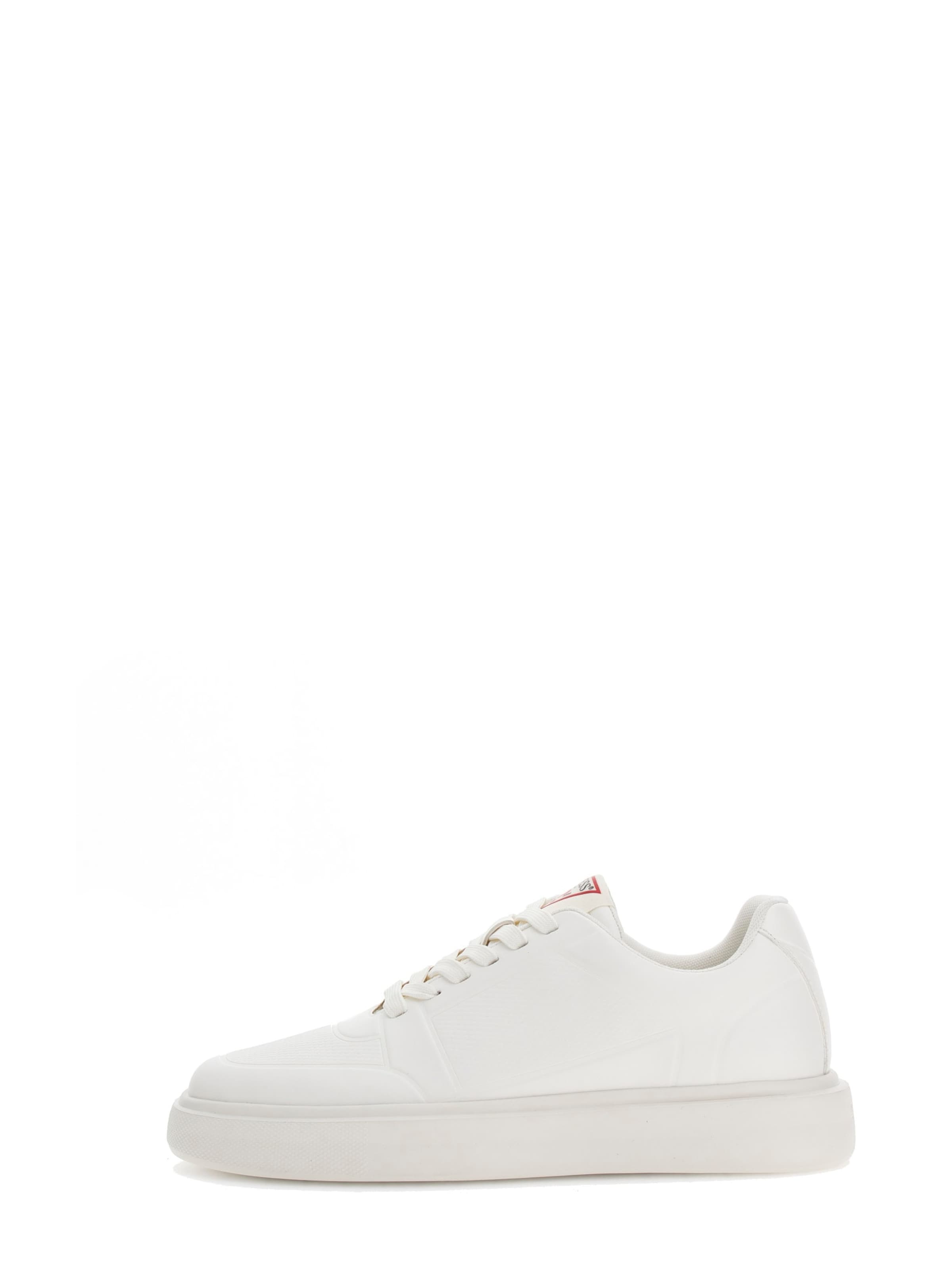 GUESS Matalavartiset tennarit 'PLEZIA' värissä valkoinen