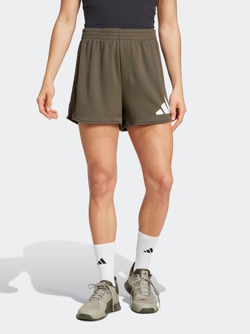 ADIDAS PERFORMANCE Regular Sportshorts 'Essentials' in Grün: Vorderseite