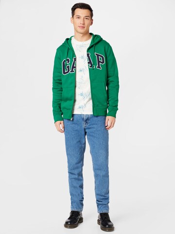 GAP - Sudadera con cremallera 'HERITAGE' en verde