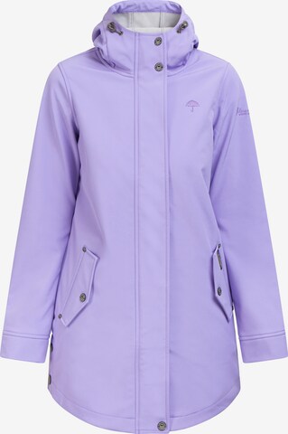 Manteau fonctionnel Schmuddelwedda en violet : devant