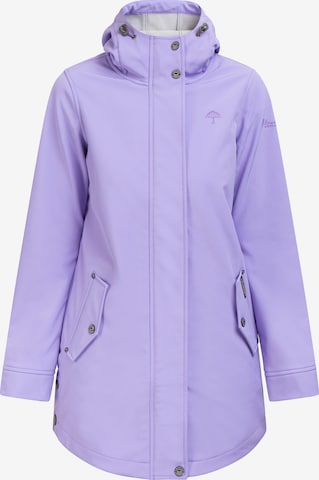 Manteau fonctionnel Schmuddelwedda en violet : devant