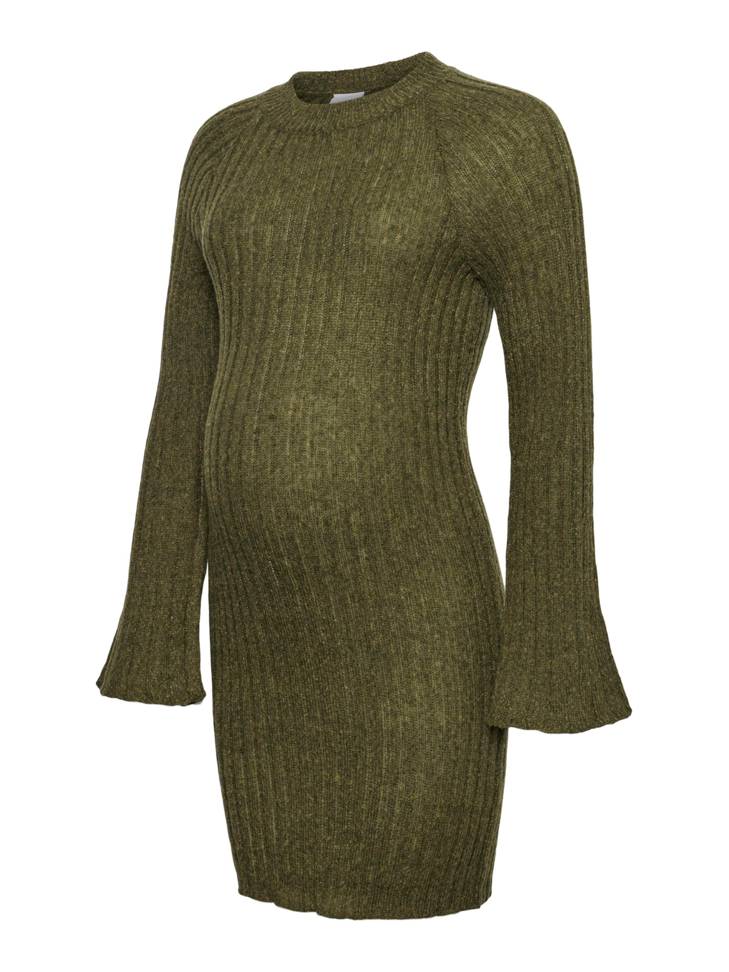 MAMALICIOUS Трикотажное платье 'MLULRIKKA' в Зеленый: спереди