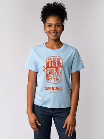 Watapparel Shirt 'Sardines Portugal' in Blue: front