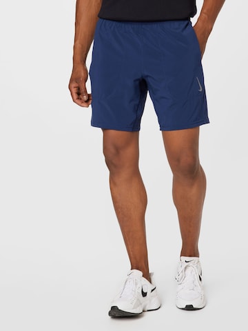 NIKE Regular Sportbroek in Blauw: voorkant